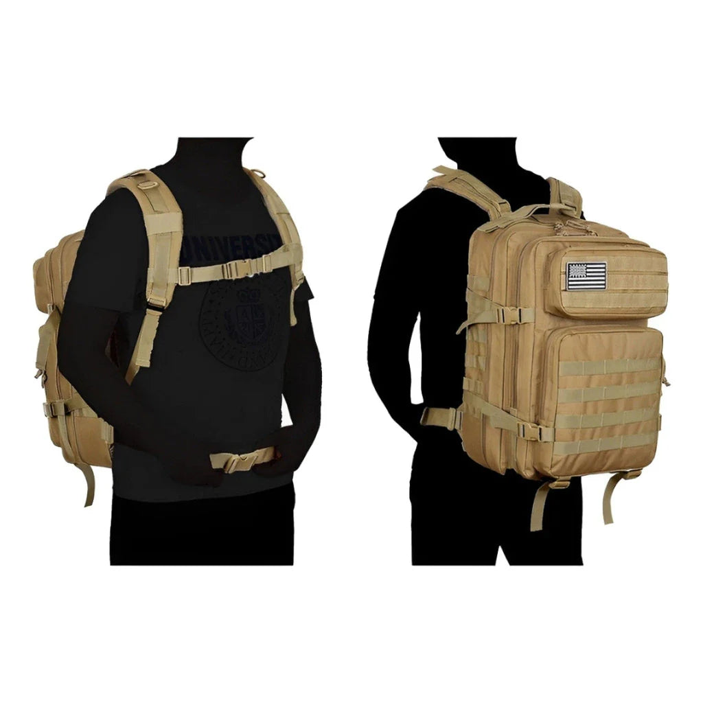 Mochila Tática 50L Dominium – Resistente à Água, Molle e Compartimento para Notebook