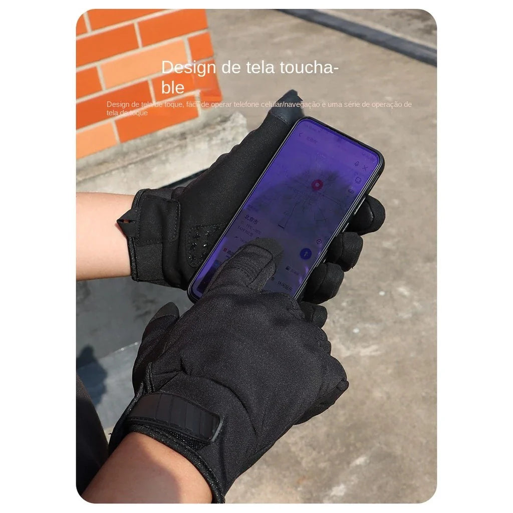 Luva Tática Touch Screen Dominium – Impermeável, Antiderrapante e Proteção e Aderência