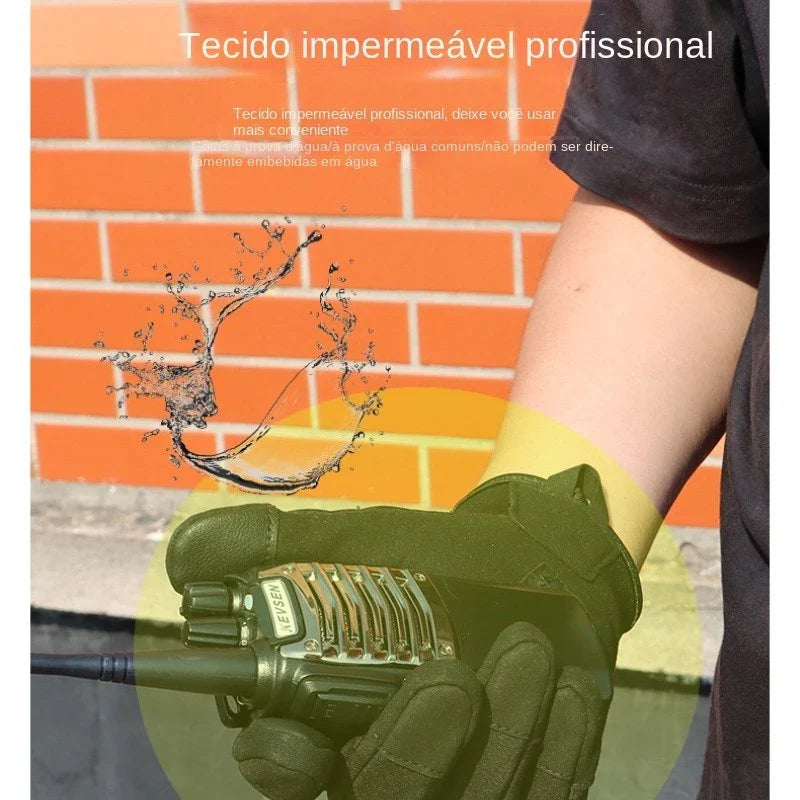 Luva Tática Touch Screen Dominium – Impermeável, Antiderrapante e Proteção e Aderência