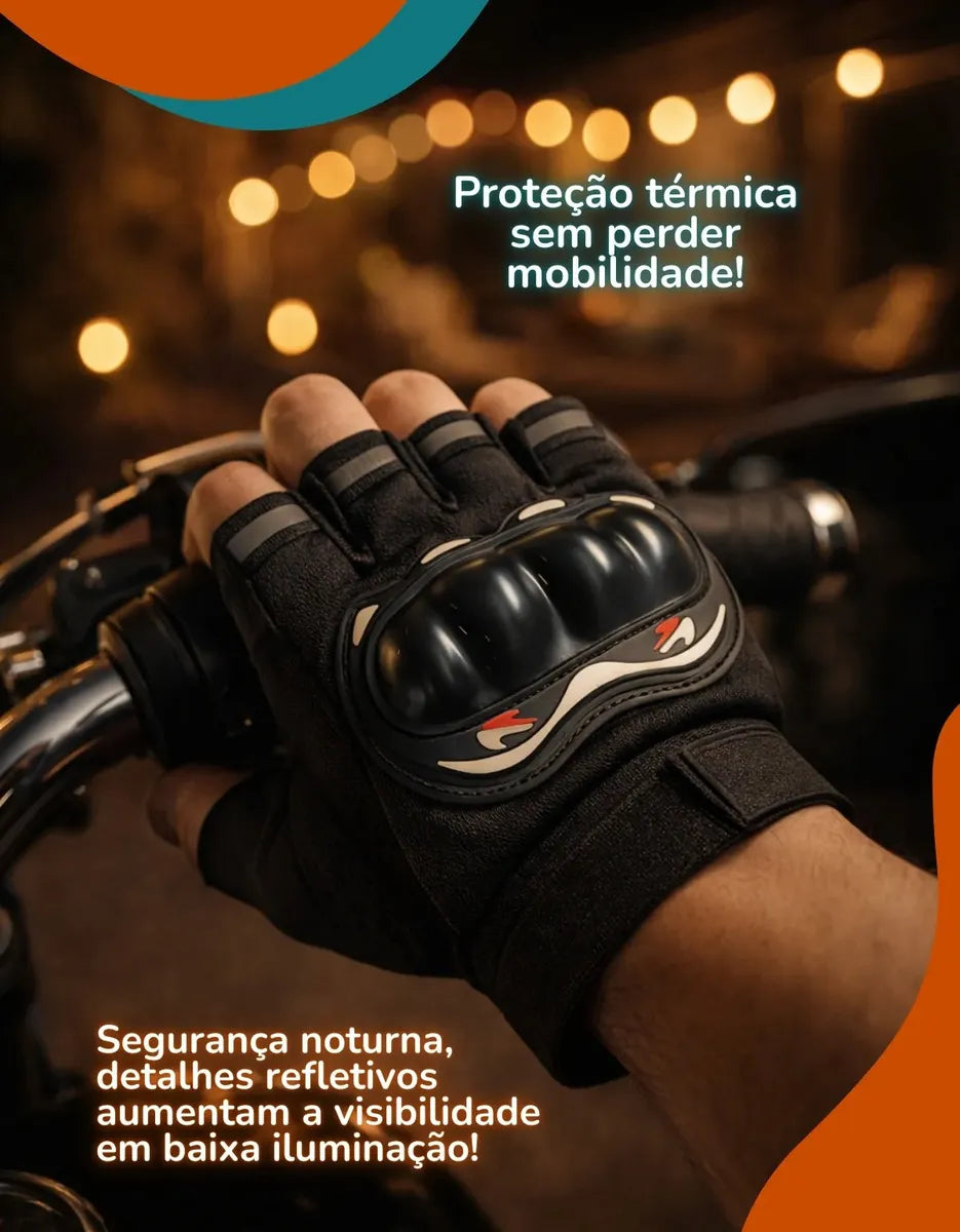 Luva Tática Meio Dedo Dominium – Grip Antiderrapante, Conforto e Alta Performance