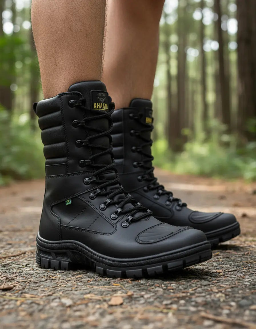 Bota Coturno Premium Dominium – Conforto, Aderência e Estabilidade