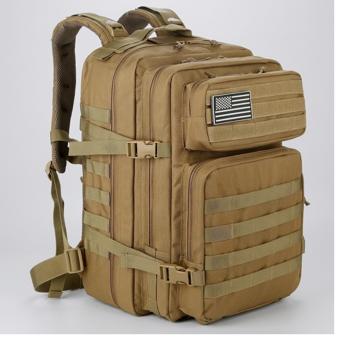 Mochila Tática 45L Dominium – Molle Militar, Alta Capacidade para 3 Dias