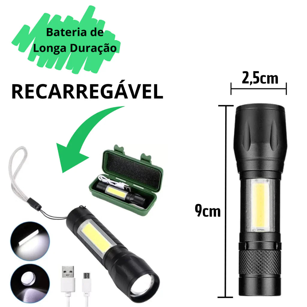 Kit Outdoor Dominium – Canivete Madeira e Mini Lanterna