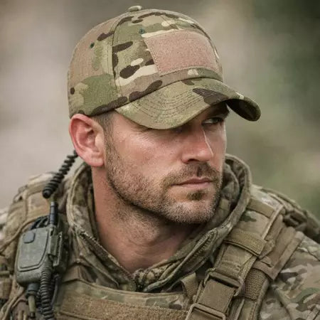 Boné Tático Multicam Dominium – Ajustável, RipStop e com Velcro para Patch