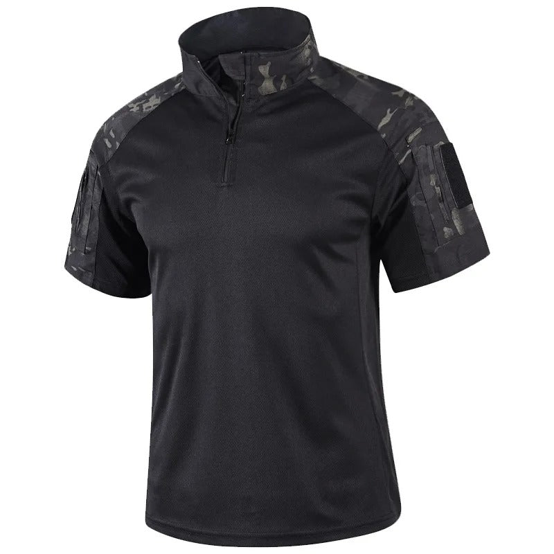 Camisa Tática Camuflada Dominium – Secagem Rápida, Respirável e Leve