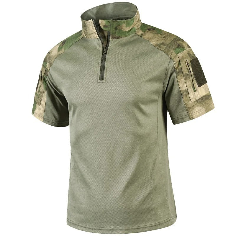 Camisa Tática Camuflada Dominium – Secagem Rápida, Respirável e Leve