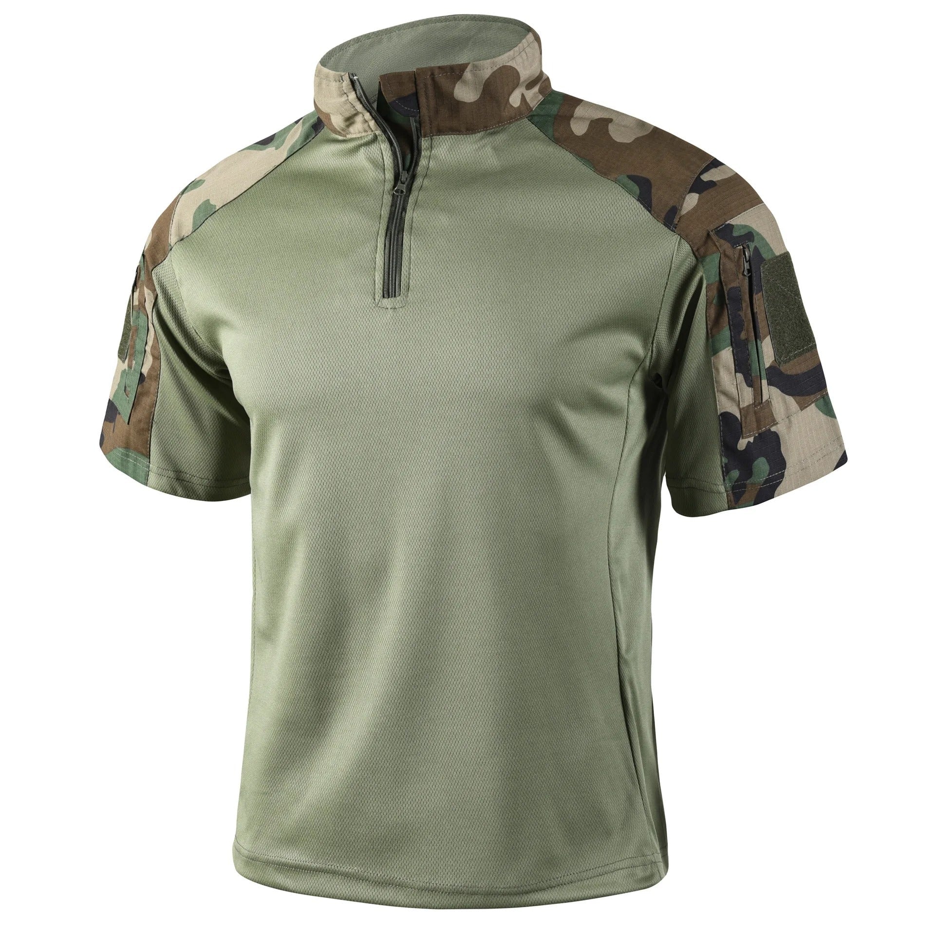 Camisa Tática Camuflada Dominium – Secagem Rápida, Respirável e Leve