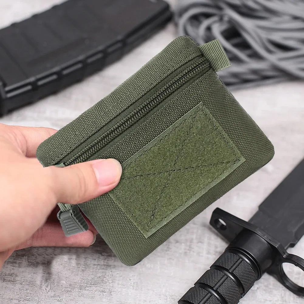 Carteira EDC Tática Molle Dominium – Bolsa Portátil Impermeável com Zíper
