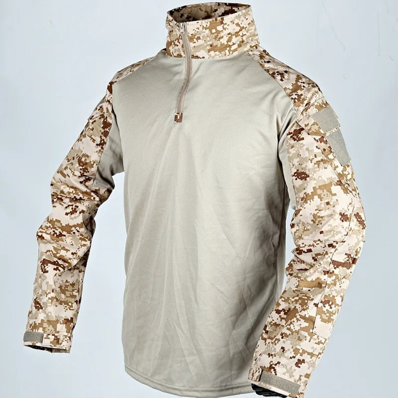 Camiseta Tática Manga Longa Dominium – Respirável, Resistente e Estilo Militar