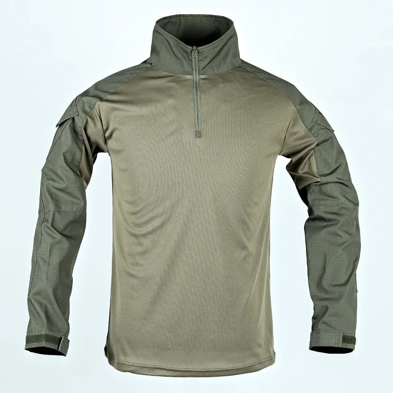 Camiseta Tática Manga Longa Dominium – Respirável, Resistente e Estilo Militar