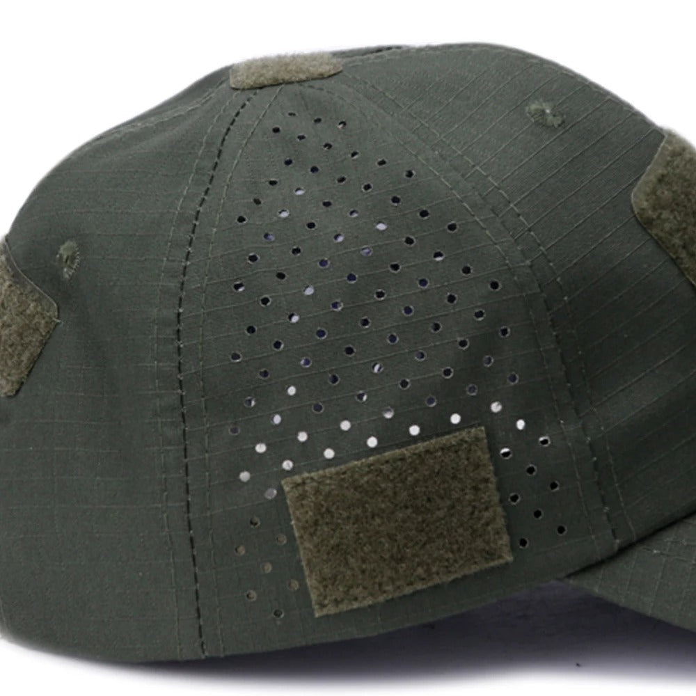 Boné Tático Camuflado Dominium – Respirável, Ajustável e Proteção Solar
