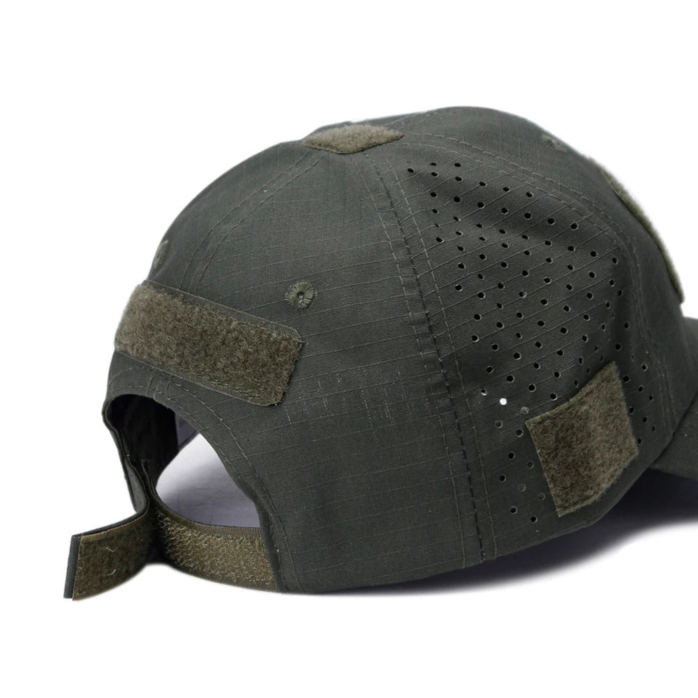 Boné Tático Camuflado Dominium – Respirável, Ajustável e Proteção Solar
