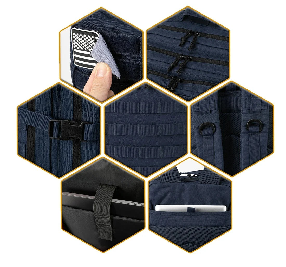 Mochila Tática 45L Dominium – Molle Militar, Alta Capacidade para 3 Dias