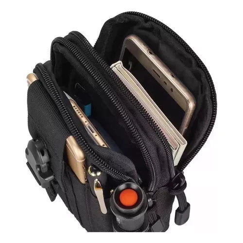 Bolsa Tática Modular Molle 600D Dominium – Construção Resistente e Organização Inteligente