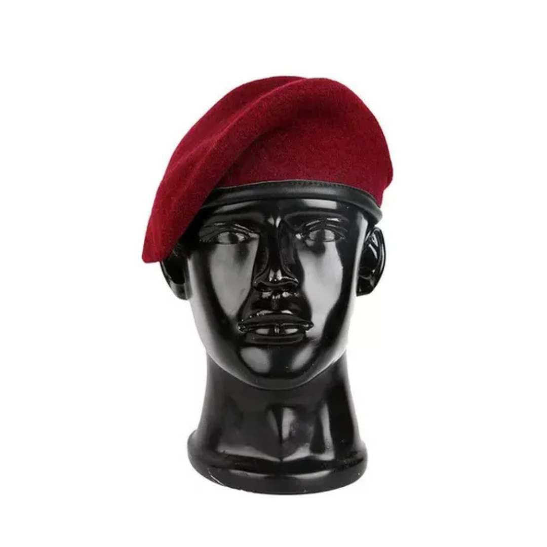 Boné Tático de Lã Dominium – Estilo Militar Premium com Acabamento em Couro