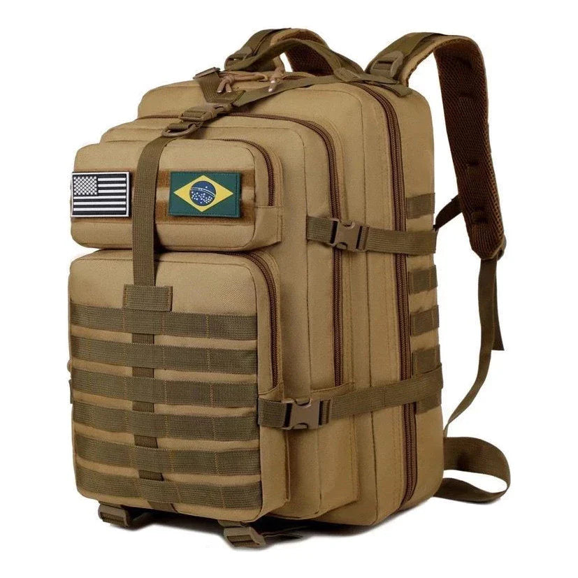 Mochila Tática 50L Dominium – Resistente à Água, Molle e Compartimento para Notebook