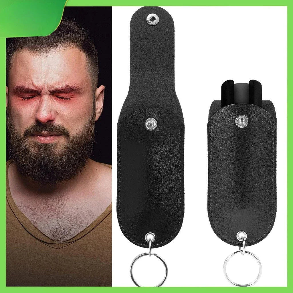 Porta Spray de Pimenta em Couro PU Dominium – Coldre Discreto com Acesso Rápido
