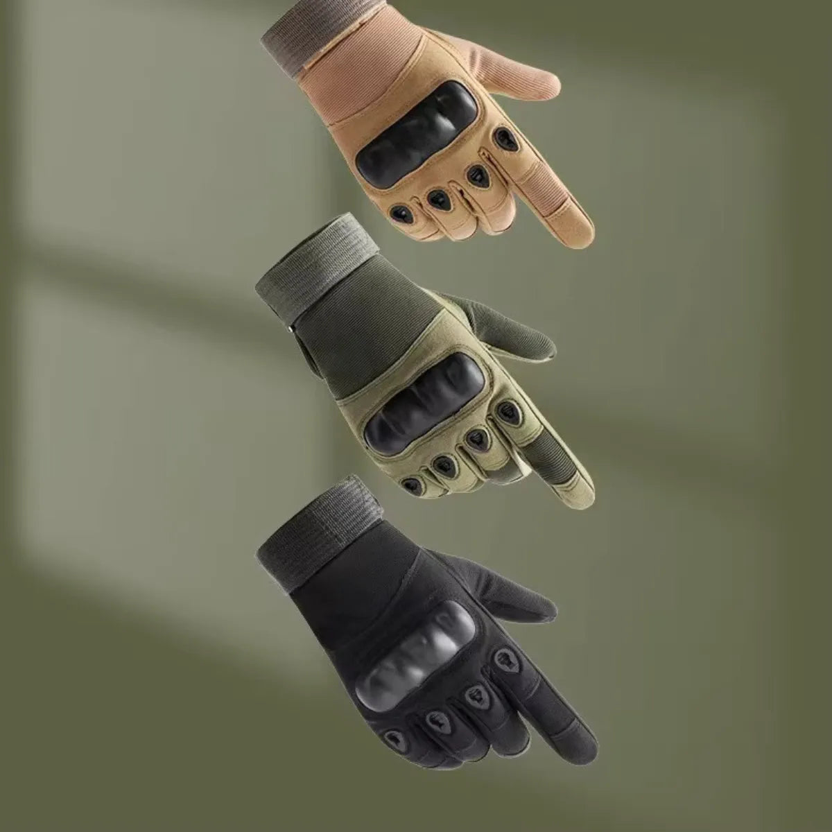 Luva Tática Full Finger Dominium – Proteção, Grip Antiderrapante e Alta Resistência