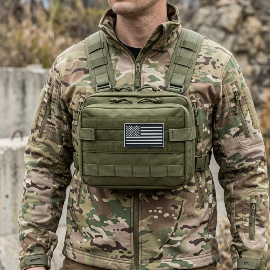 Bolsa Tática EDC Dominium – Modular Molle Dupla Camada Alta Capacidade