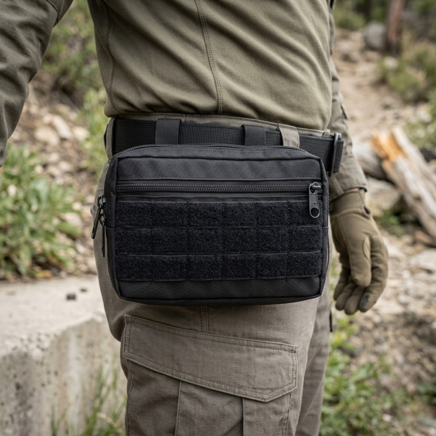 Bolso Modular Horizontal Molle Dominium – Grande, Resistente e Personalizável