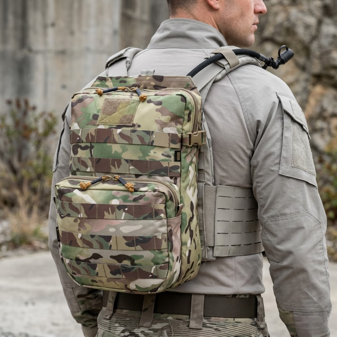 Bolsa de Hidratação Tática 3L Dominium – Leve, Resistente e Sistema MOLLE