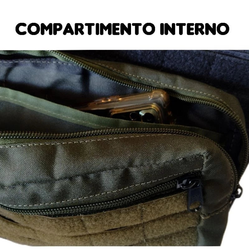 Bolso Modular Horizontal Molle Dominium – Grande, Resistente e Personalizável