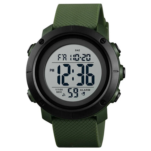 Relógio Esportivo Militar SKMEI Dual Time Dominium – Dual Time, Alarme e Resistência à Água