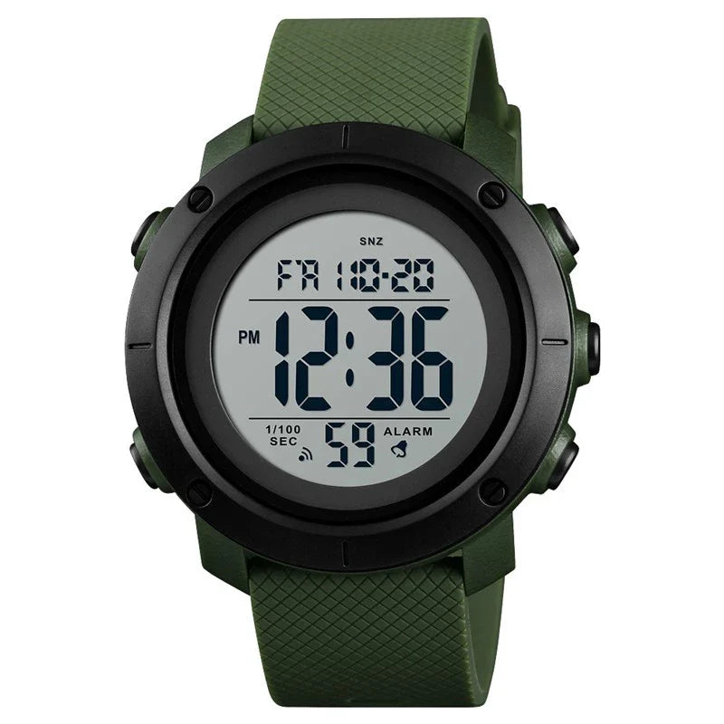 Relógio Esportivo Militar SKMEI Dual Time Dominium – Dual Time, Alarme e Resistência à Água