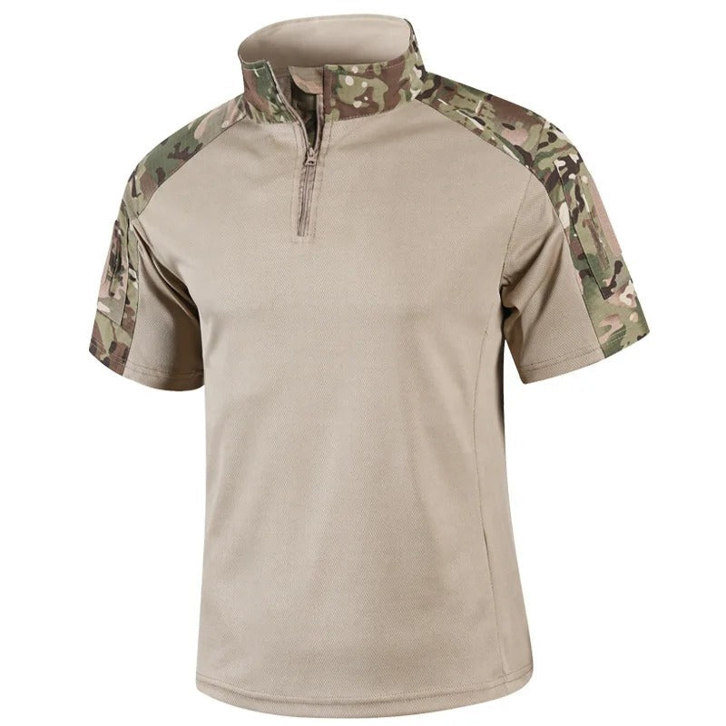 Camisa Tática Camuflada Dominium – Secagem Rápida, Respirável e Leve