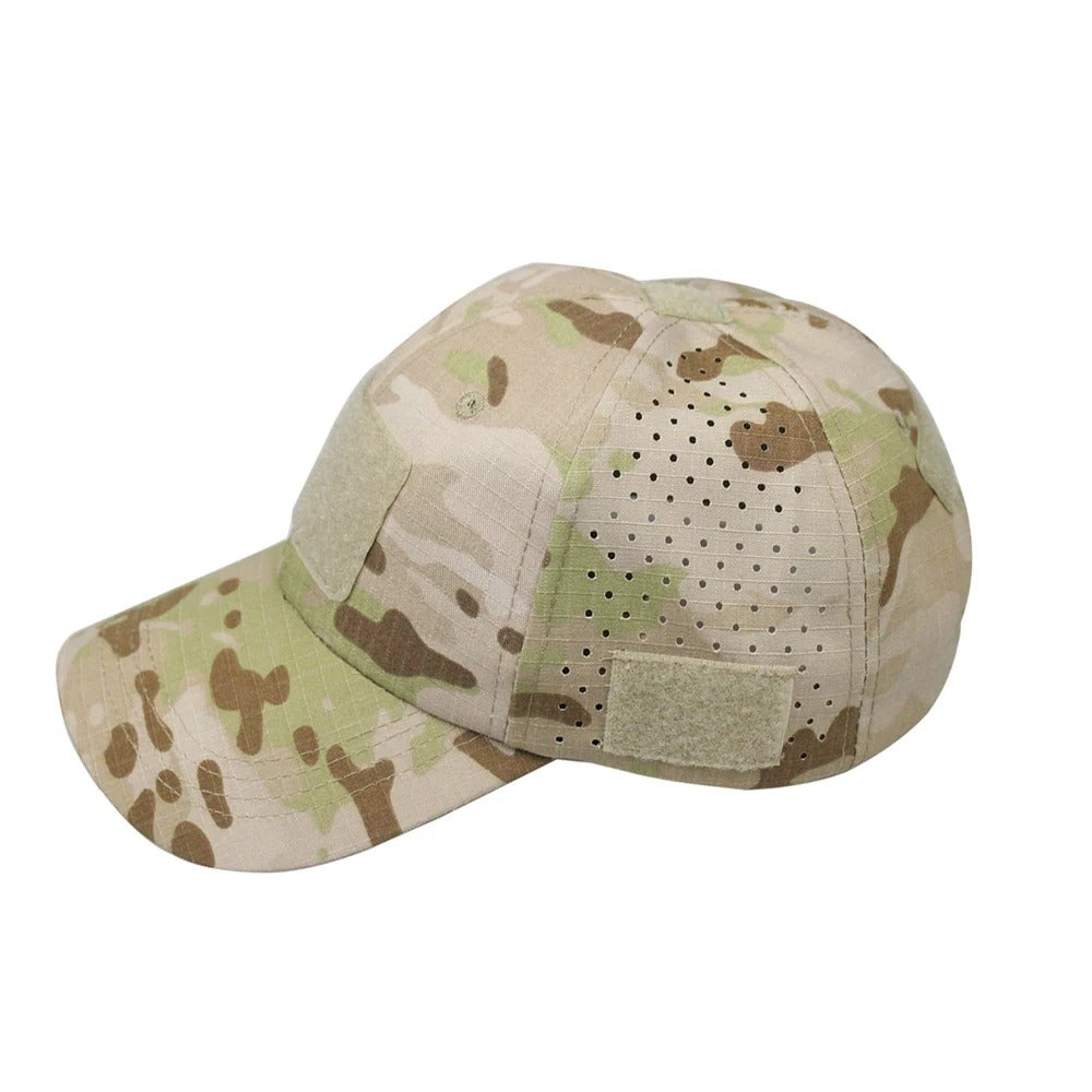 Boné Tático Camuflado Dominium – Respirável, Ajustável e Proteção Solar