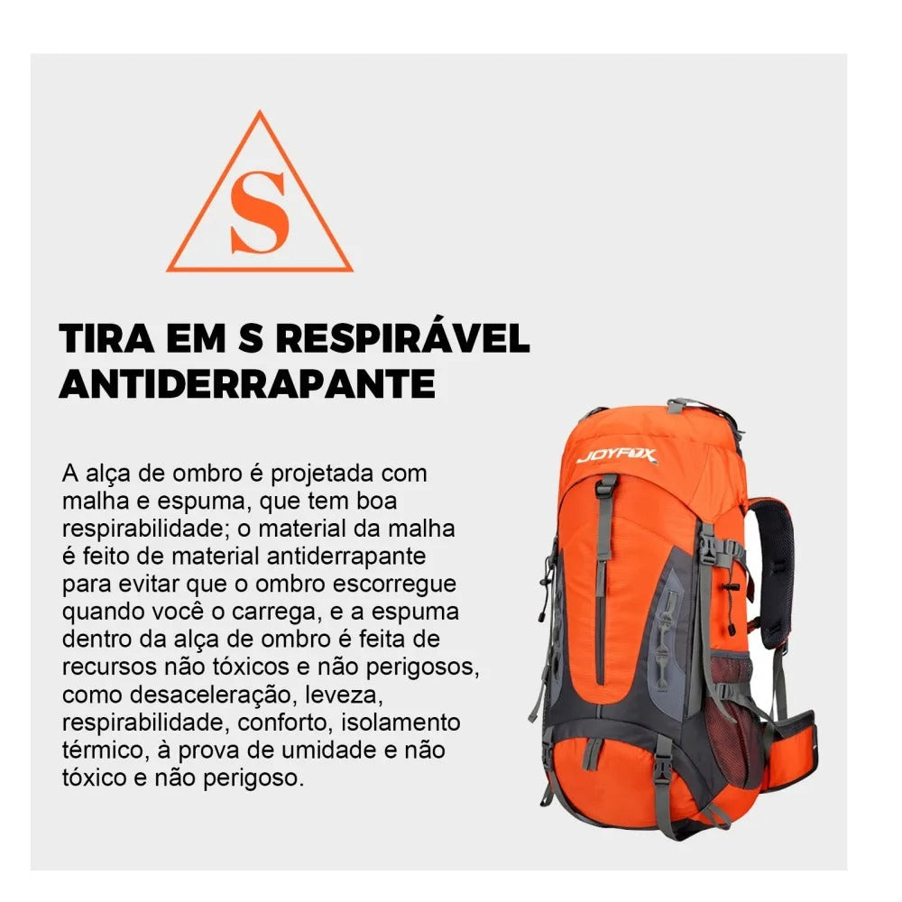 Mochila Tática 70L Impermeável Dominium – Alta Capacidade para Trilhas e Viagens