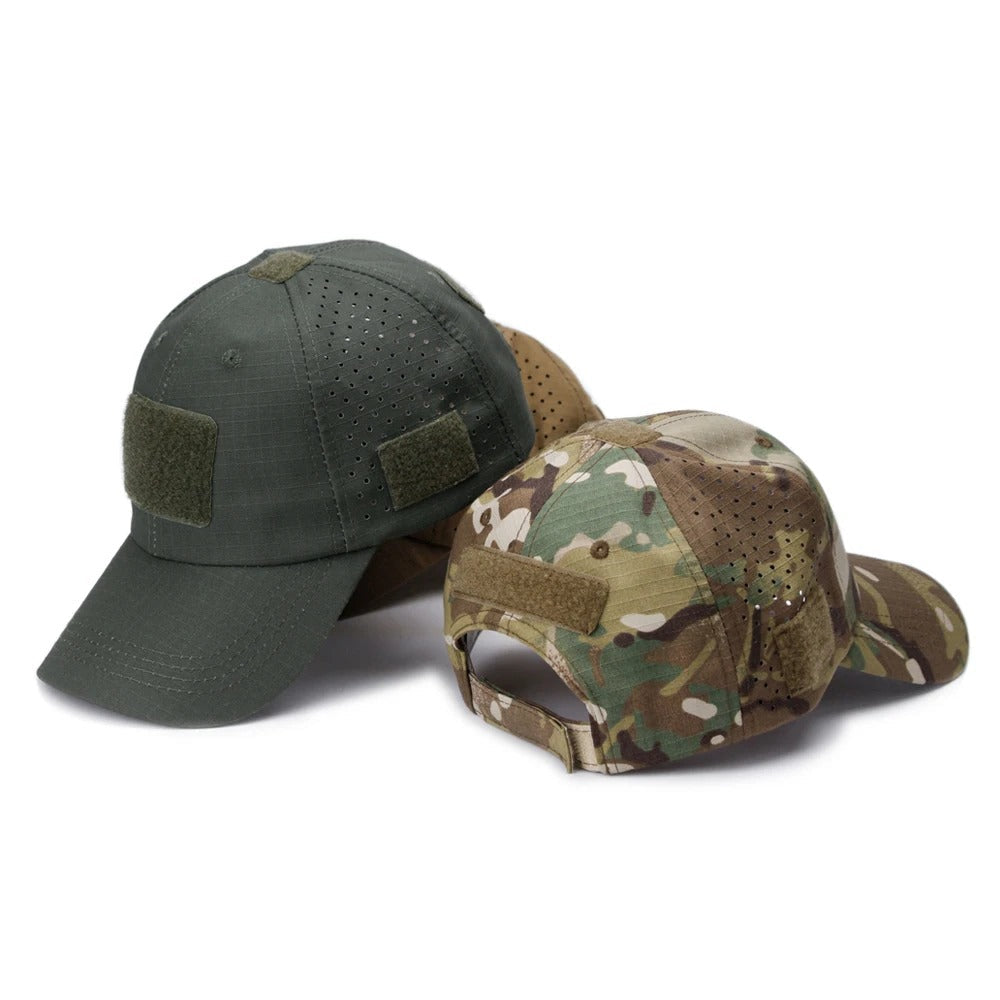 Boné Tático Camuflado Dominium – Respirável, Ajustável e Proteção Solar