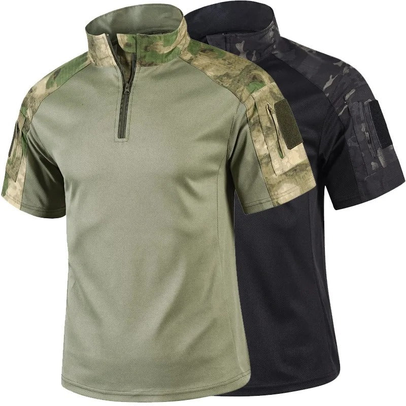 Camisa Tática Camuflada Dominium – Secagem Rápida, Respirável e Leve