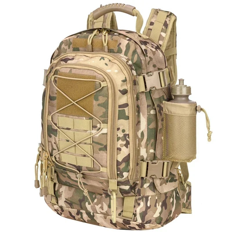Mochila Tática 60L Dominium – Molle Impermeável para Camping, Trekking e Missões 72h