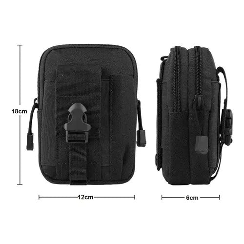 Bolsa Tática Modular Molle 600D Dominium – Construção Resistente e Organização Inteligente