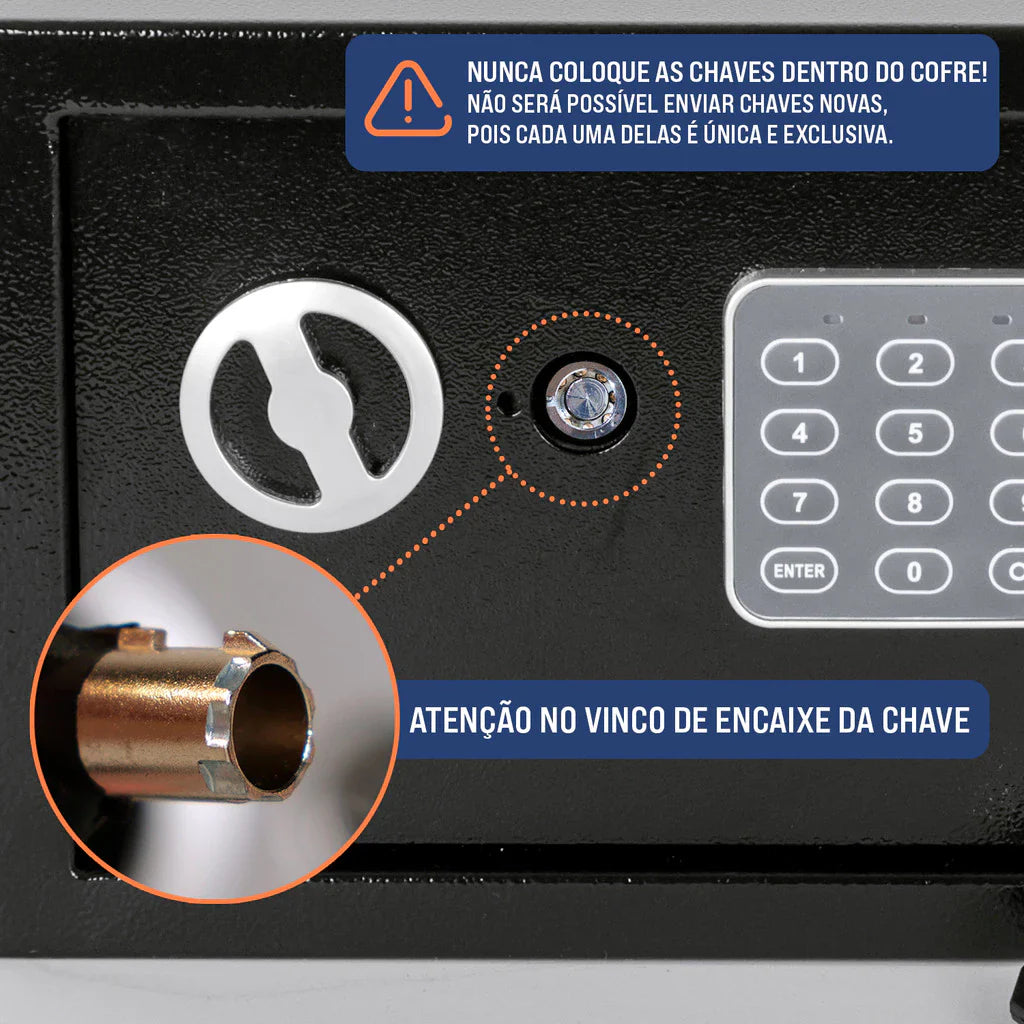 Cofre Grande Dominium – Proteção para Notebook e Segurança Digital